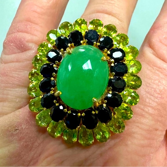 Bling multi stone ring 7.5 - Picture 1 of 6